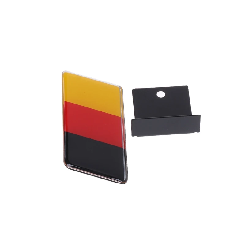 1PC nemecká vlajka predná mriežka znak znak Dual Adhesive Tape Adhesive pre Volkswagen Golf Polo Audi