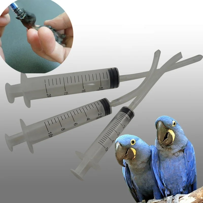 1PC Nestlings detské vtáky Univerzálne kŕmenie injekčnej striekačky Pigeon Budgie Parrot Parrot Ručne chovná súprava na plodiny Plodiny Presné 5 ml/10 ml/20 ml