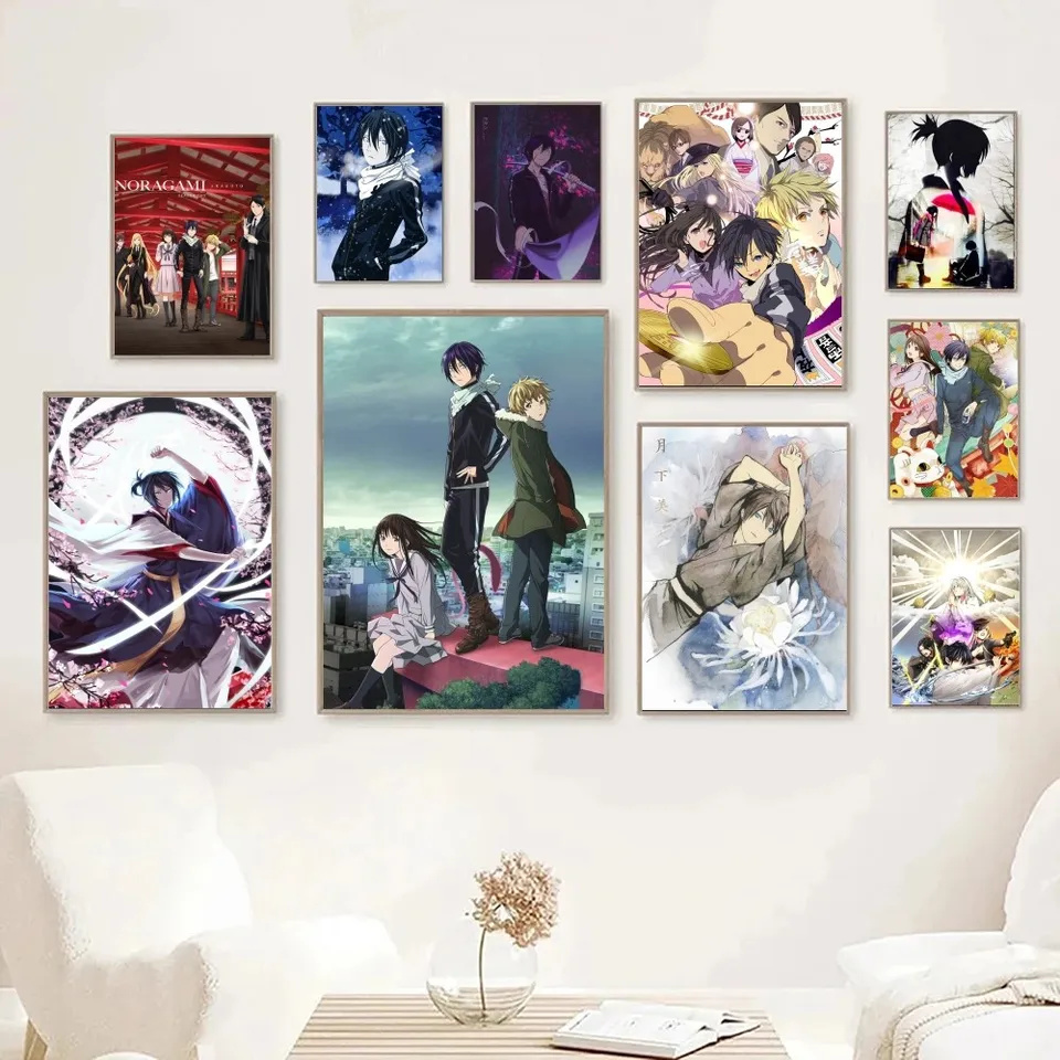 1pc noragami Anime Plagery Stupeters Domov Domáca dekorácia estetická nástenná maľba