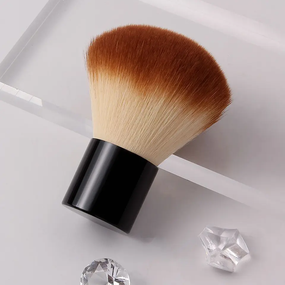 1PC Nový necht Art Dust Brush Loose Prášky červenať huby kabuki kefy nechty na nechty Čistenie kefy