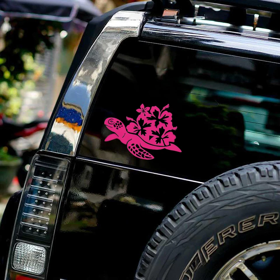 1pc nálepky automobilov Hibiscus morská korytnačka Veľká morská korytnačka pre motocyklovú prilbu