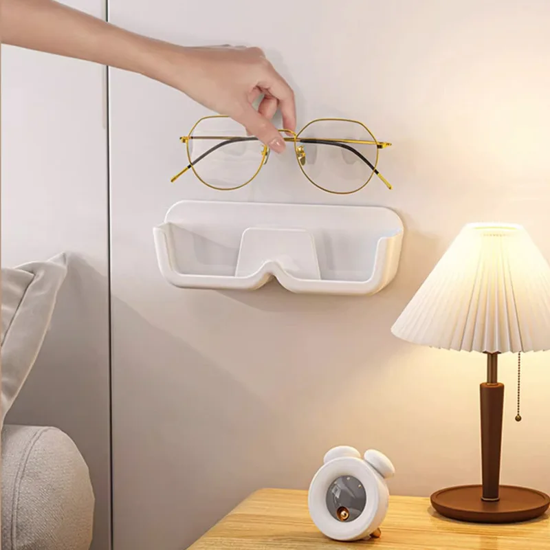 1pc nástenné akrylové okuliare Storage Box, vhodné pre spálňu Študijnú izbu Štúdia školy, koľaj, displej s okuliarmi.