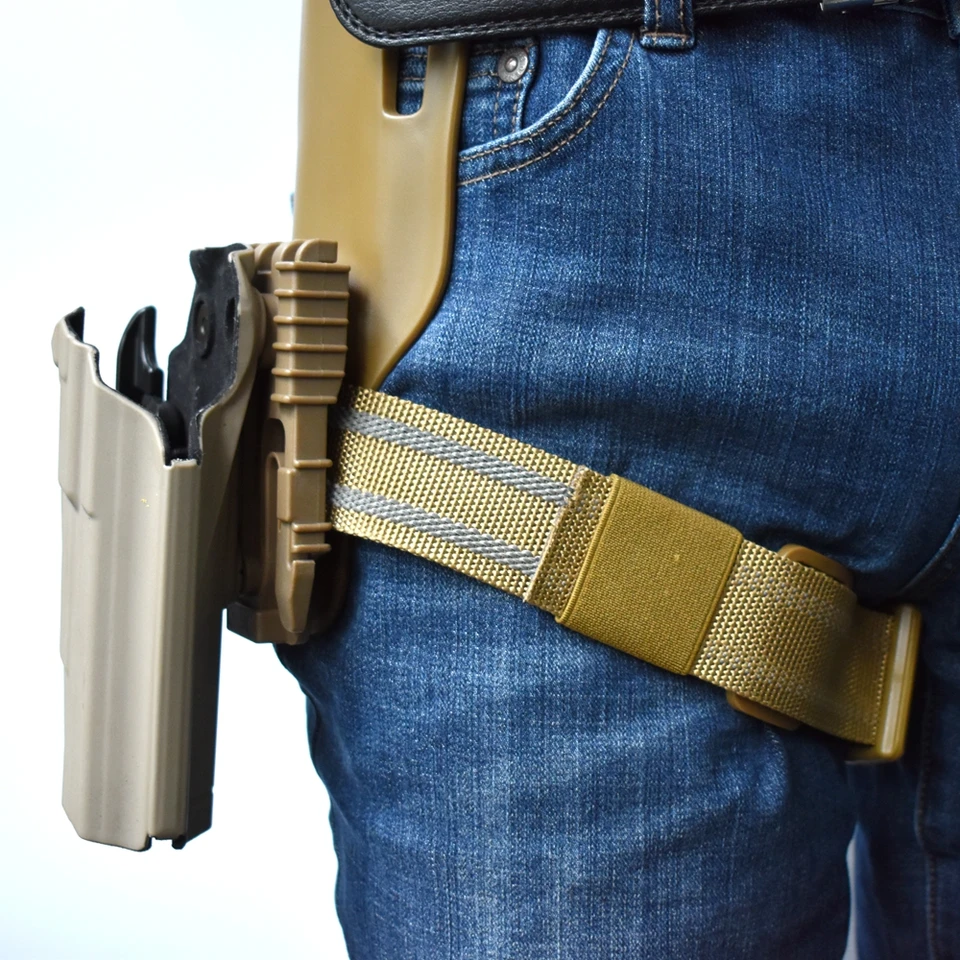 1pc nôh Perper s popruhom nekĺzavá taktická kapela stehenový popruh pre univerzálnu opaskovú slučku Airsoft Airsoft Pieskový remienok na nohy