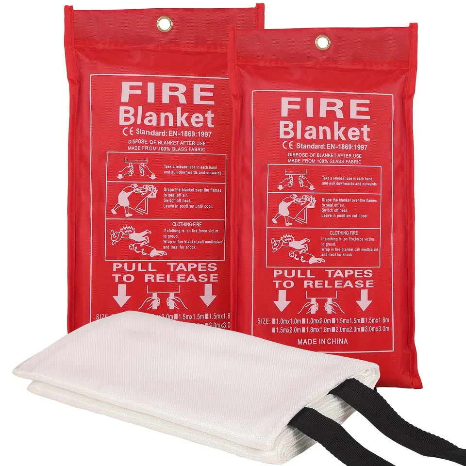 1PC Núdzové hasenie prikrývky pre dom a kuchyňu, vhodné pre krb, školu, BBQ, auto a kanceláriu