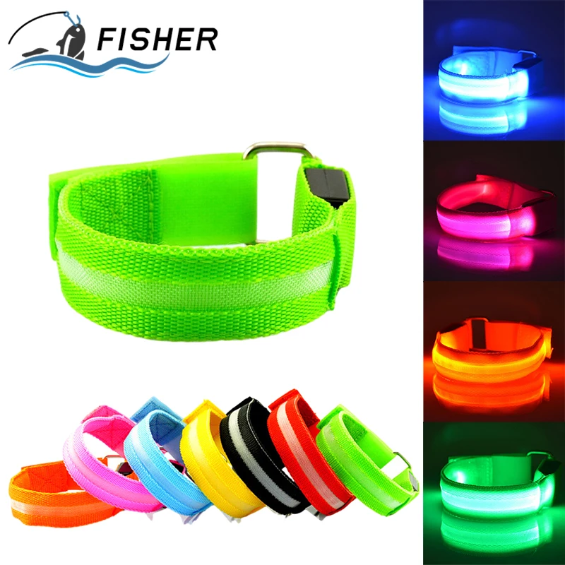 1PC Outdoor Sports Night Running Grack LED svetlo USB Nabíjateľné bezpečnostné pásové ruky na nohu Výstražné náramky Cyklistické bicykle