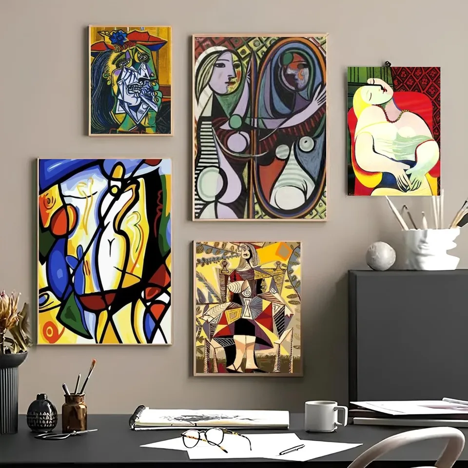 1PC Pablo Picasso Canvas Abstraktné maľby plagát papier tlač domácu spálňu Vstup do baru