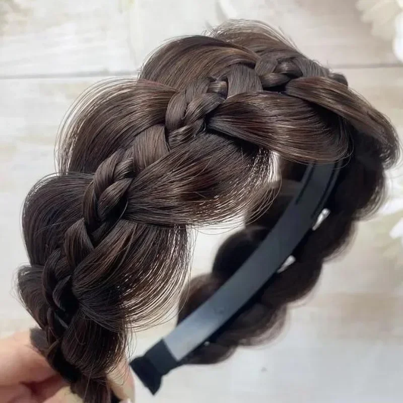 1pc parochňa Twist čelenky pre ženy široké rybie kosti vrkočky Hairbandy ručne vyrábané retro hlava obruč Syling