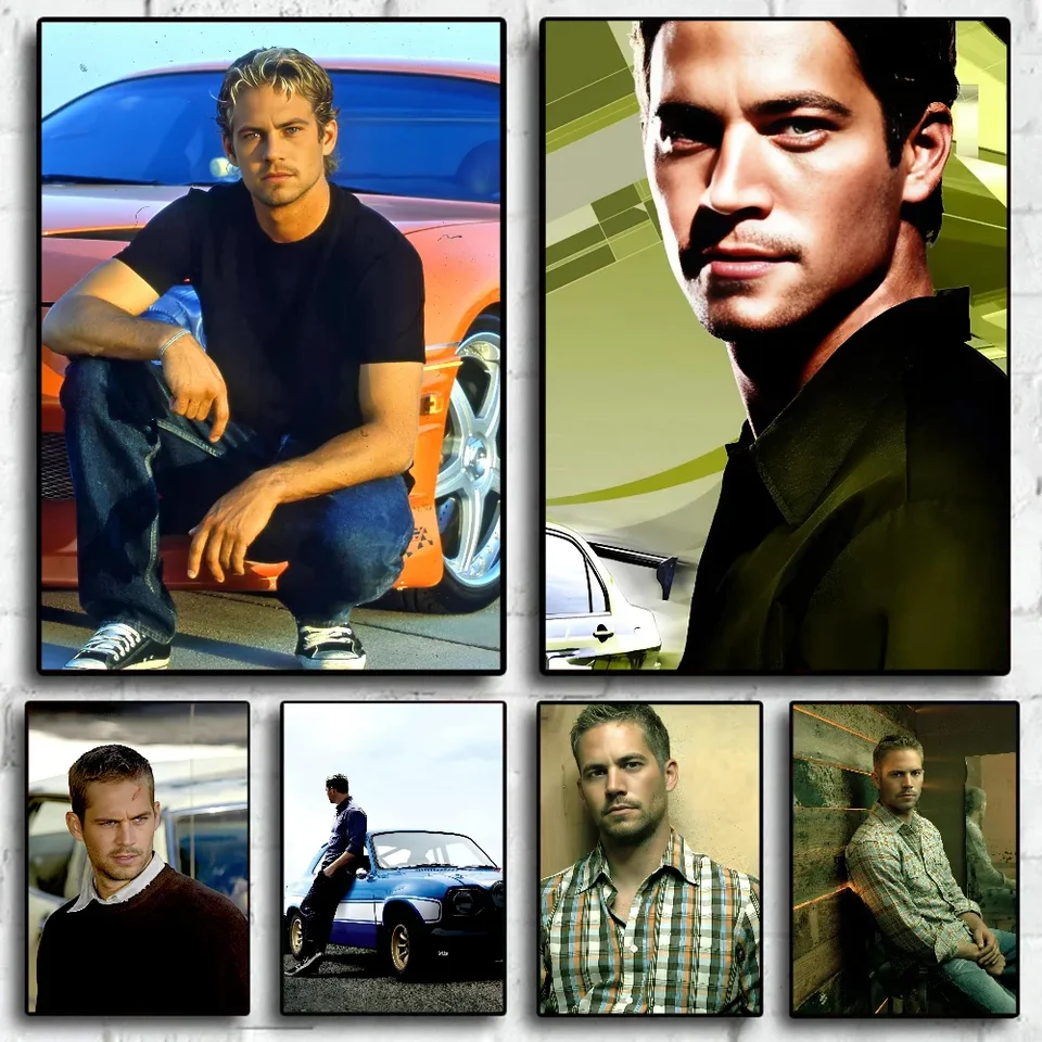 1PC Paul Walker Plagát HD Plagáty Domáce izba Bar Cafe Decor Art Wall maľba Obrázok