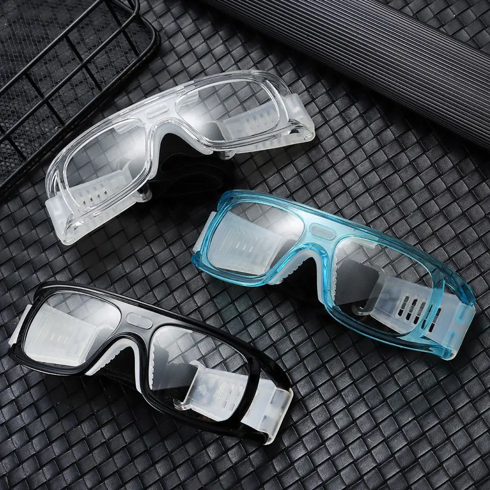 1pc PC Material Eye Ochrate Impact Odpor cyklistické okuliare Basketbalové okuliare Futbalové okuliare vonkajšie športové okuliare