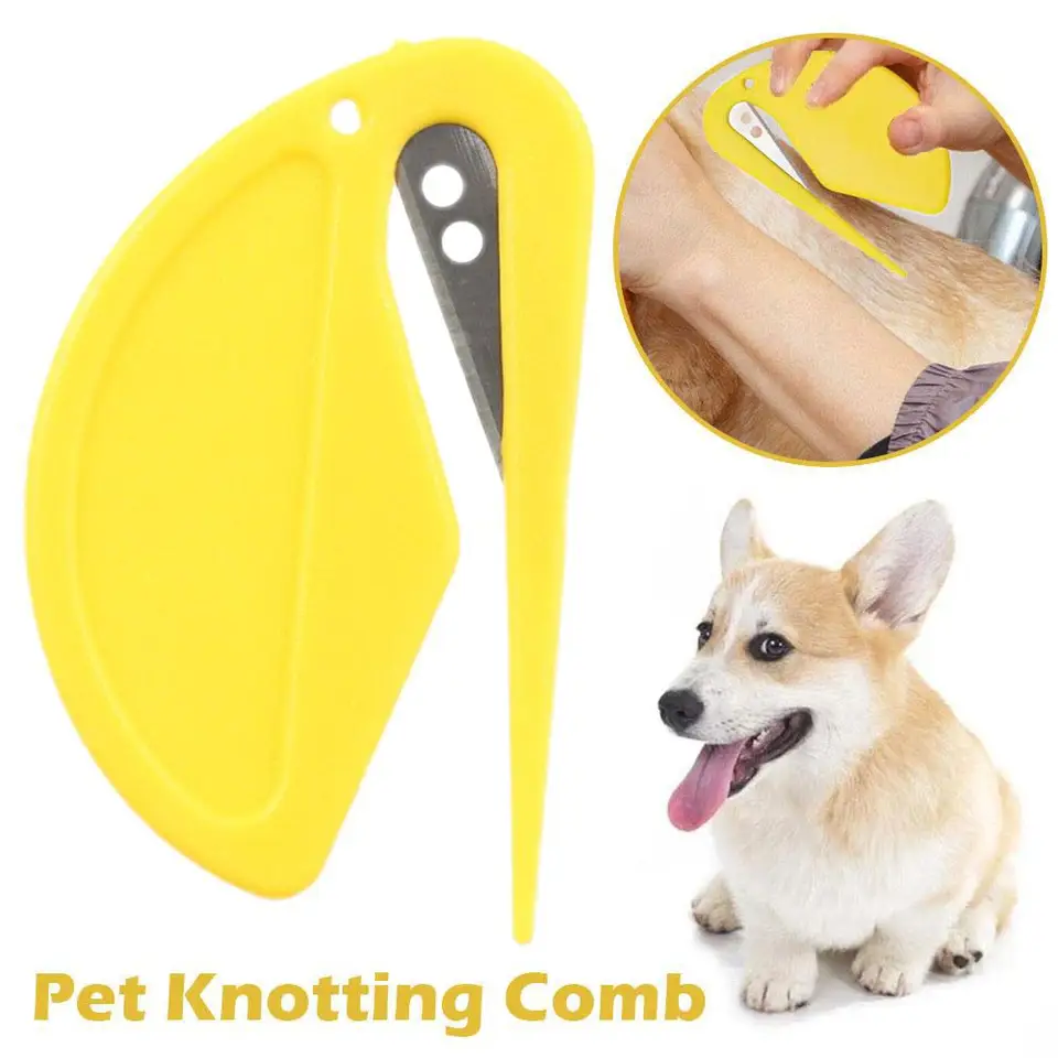 1PC Pet Knotting Comp Pet Cat Dog Open KONT KOMT CAT CAT VLASTNÉ KRUSKY Nástroj Šteniatko s kožušinou CAT TRISMER COMC GROOMING COM N3N9