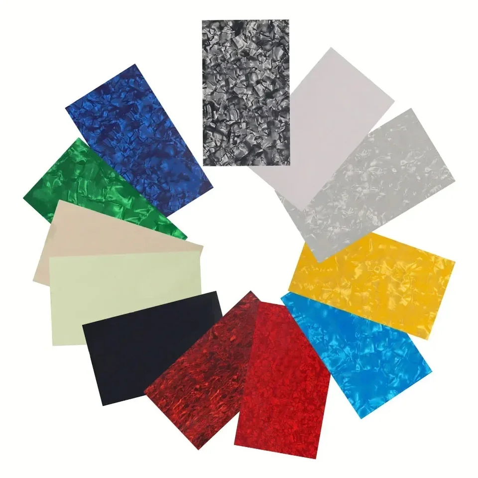 1pc pickguard slepý list Muticolor Electric Guitar Pick Guard Plant Material Hár