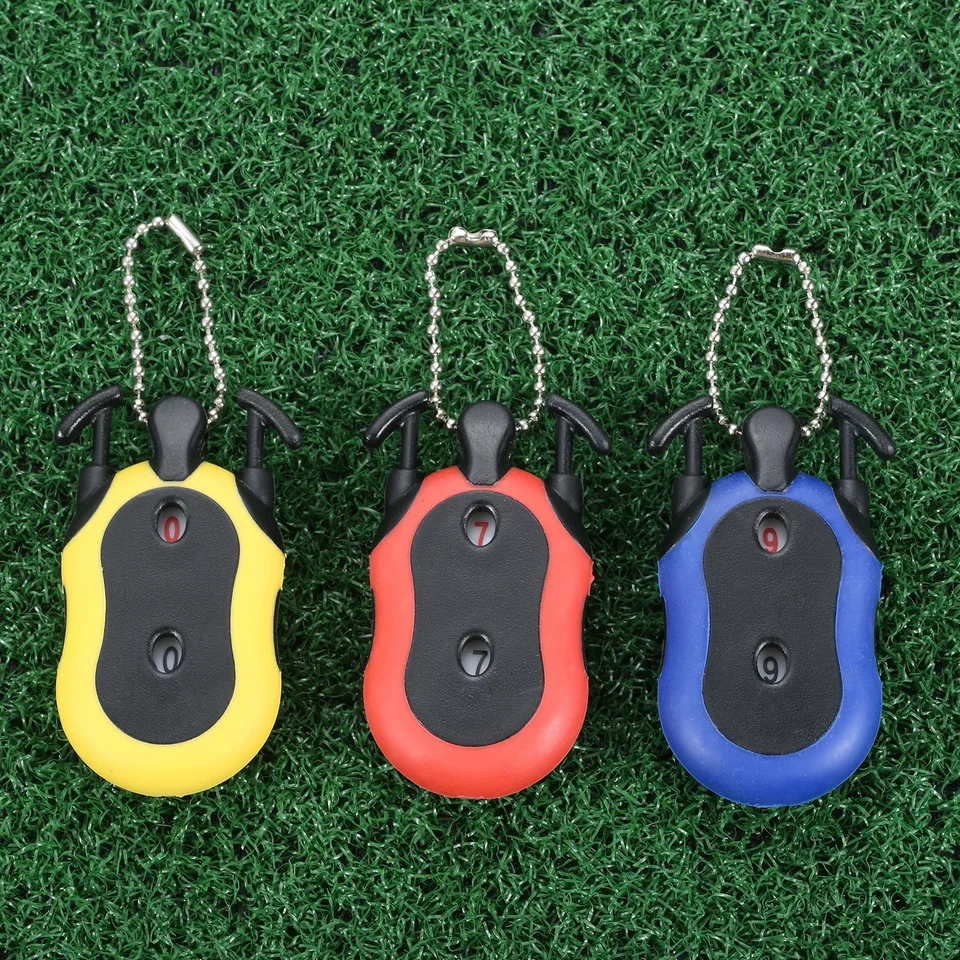 1pc plastové duálne číslice štvorcové strelca Golf Strok Shot Shot Put skóre Counter Court Boding Supplies Outdoor Golf Accessories