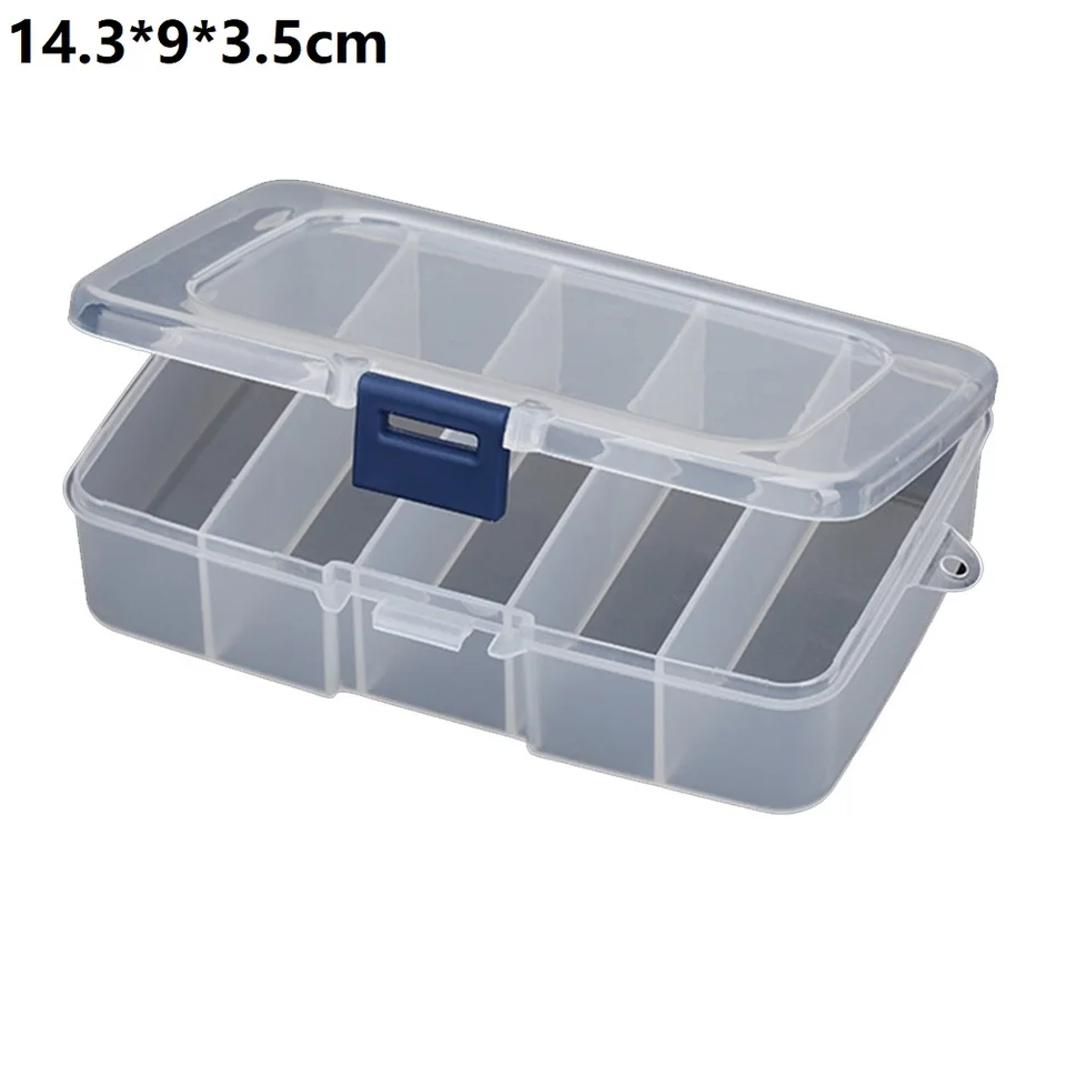 1PC Plastové náradie skrutky IC Storage Box Organizátor Craft