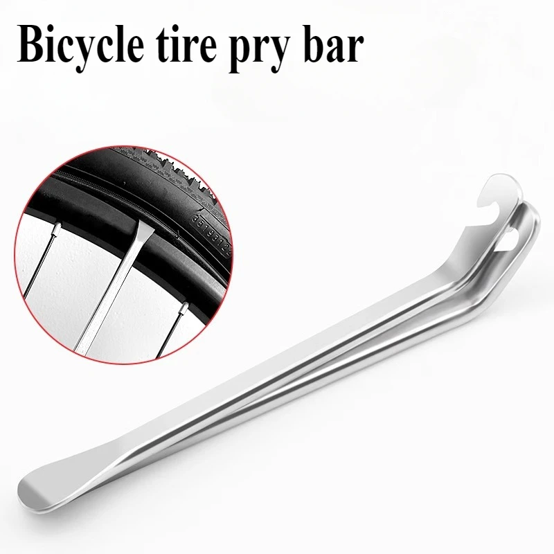 1PC Pneumatika na bicykli Pneuľká pneumatika pneumatika Pry Bar Opravy Nástroj Oceľ kovový kov kovový pneumatický pneumatika Škrabka na pneumatiky Mountain Bike