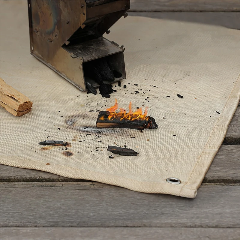1pc pod grilom rohož Fire Pit Rat Garbecue Fire Deka kemping ohnivou látkou piknik BBQ Pad Secy Grill Mat Mat
