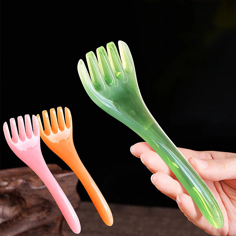 1pc pokožka hlavy gua sha pre masáž krku na krk Massager Massager akupunktúrny bodový masáž masážny nástroj