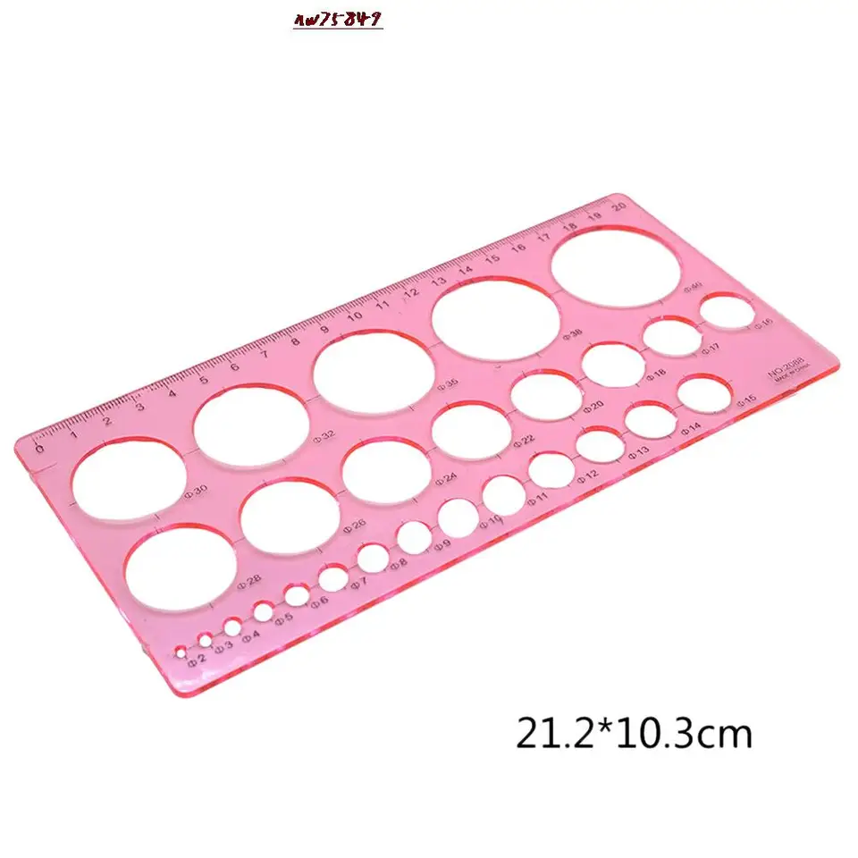 1pc pravítko Quilling Template Kit Kruh Veľkosť origami papierové remeslo prevažne kreatívne vládcovia Nástroj DIY remeselníkov