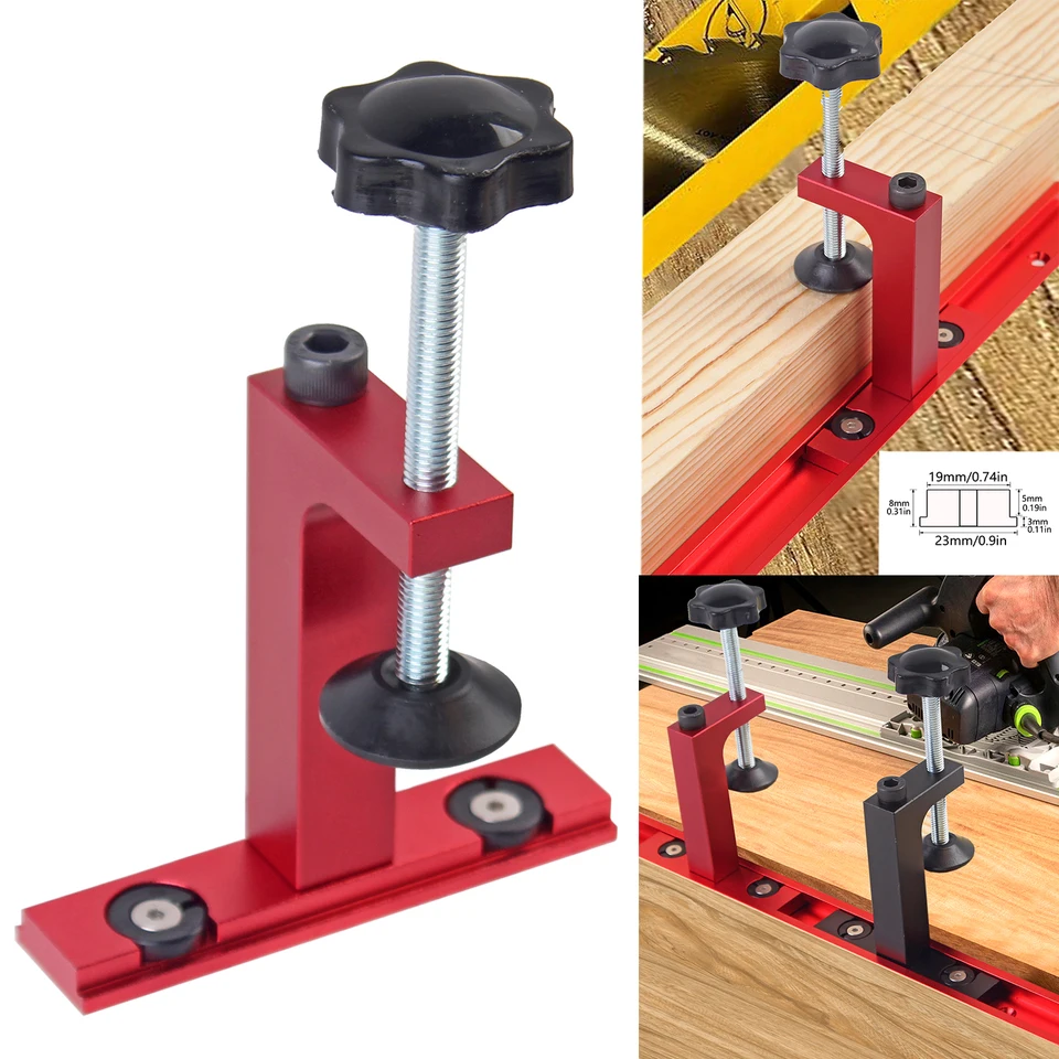 1pc pre 30/45 typu T-Track Fixná svorka, drevené pásové pílky píla Fixná F svorka
