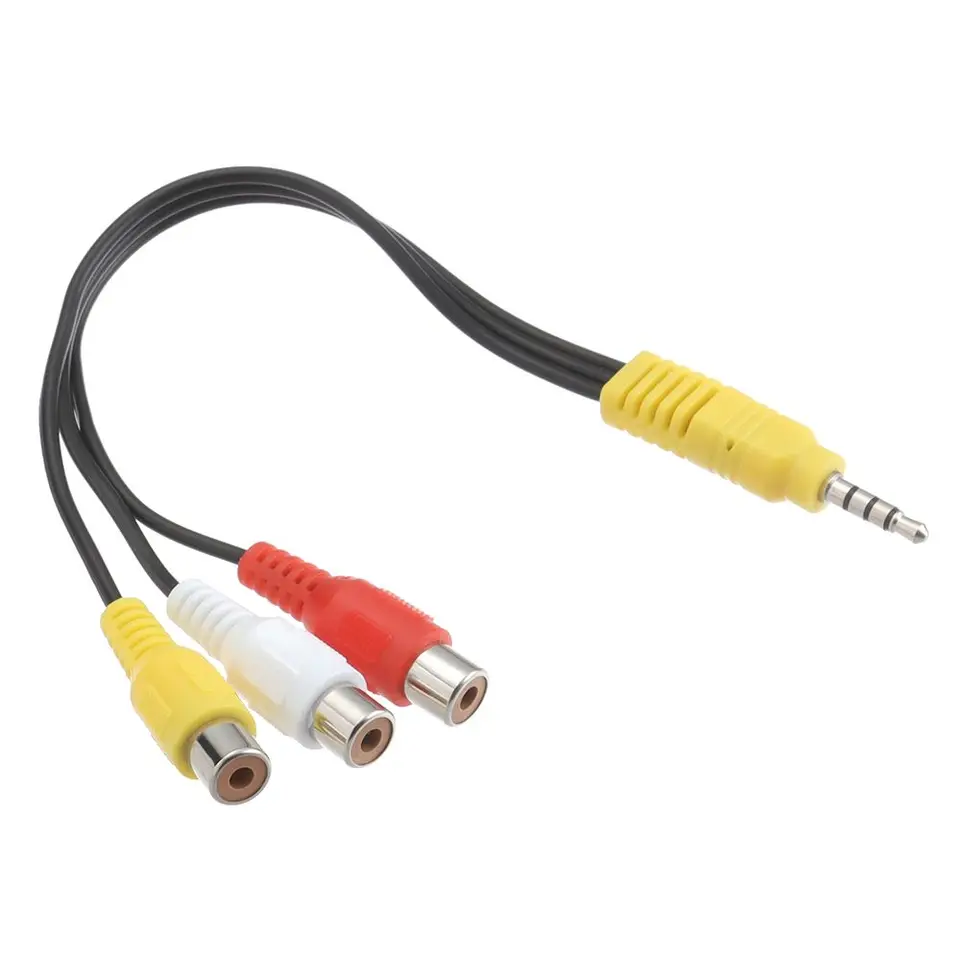 1pc pre TCL TV 3,5 mm až RCA Red White and Yellow Wimate Kábel TV Set muž na ženské káblové video komponent AV adaptér