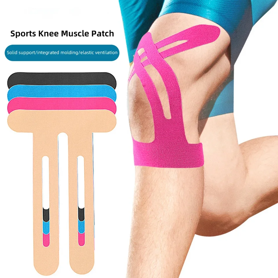 1pc predrezaná kineziologická páska koleno vankúšiky Športová páska pre podporu kolena, patella a Meniscus