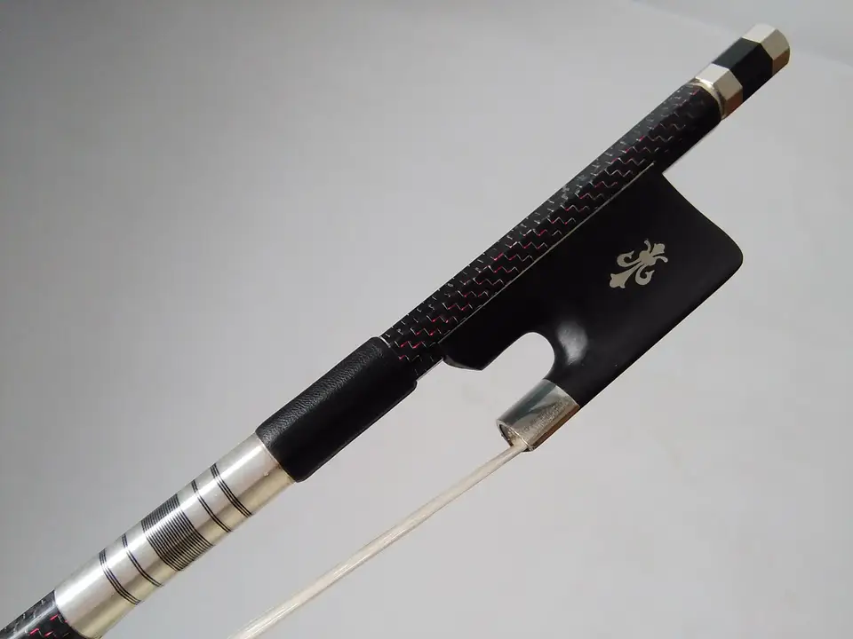 1pc Pro Red Wire Vložte vložku z uhlíkových vlákien dvojité basové luky 3/4 pekná kvalita