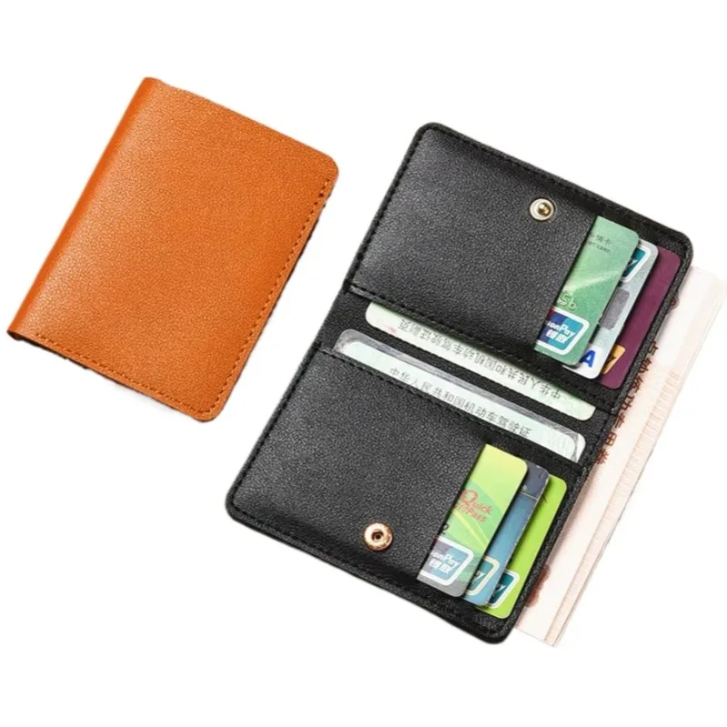 1pc PU kožená peňaženka Super tenké mini ID kreditné karty Organizátor Držiteľ taška na tenkú kartu Plemene Peniaze Klipy Malé vrecká pre ženy