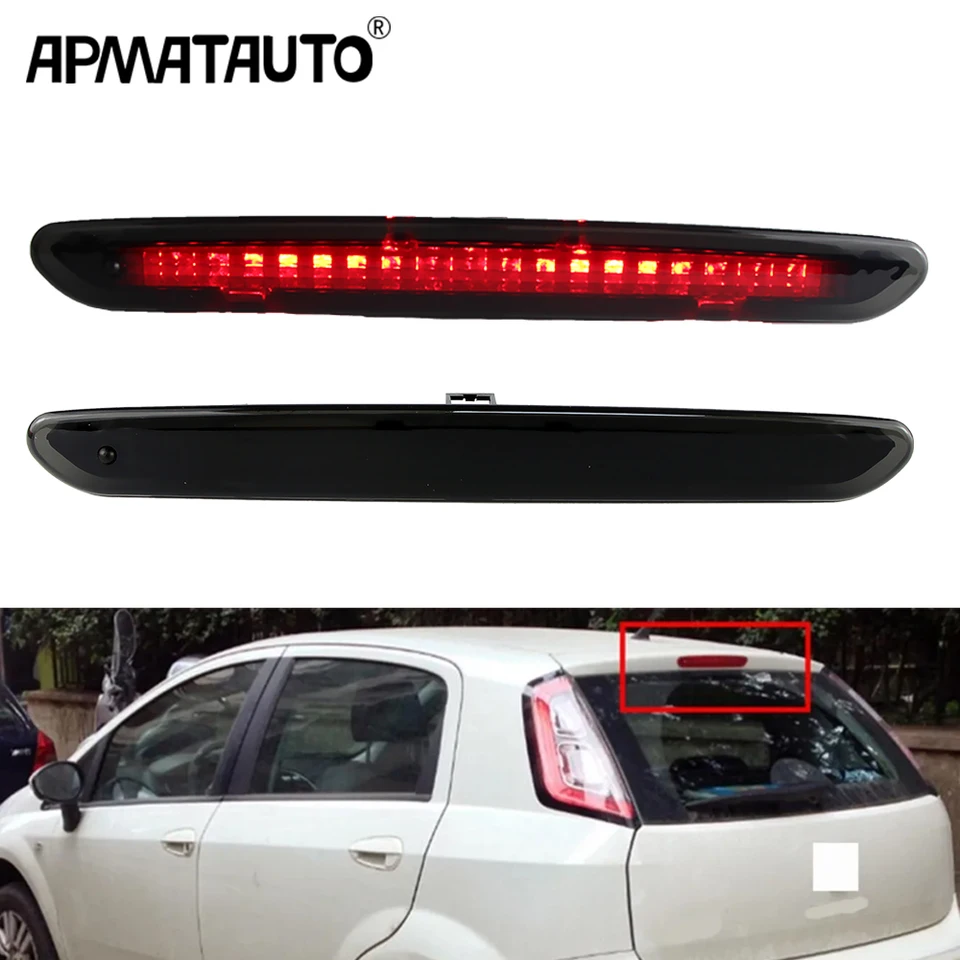 1PC Red/Smoked pre Fiat Grande Punto Evo Abarth OEM#2122000407 51974522 Brzdenie LED LED LED LED LED LED LED.