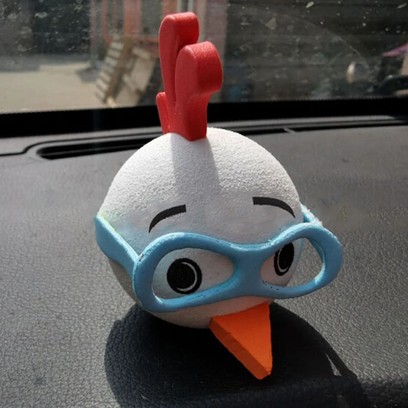 1pc roztomilé náhodné farebné poháre kuracie auto antény Pen Topper letecká letecká eva lopta dekorácia hračky darček