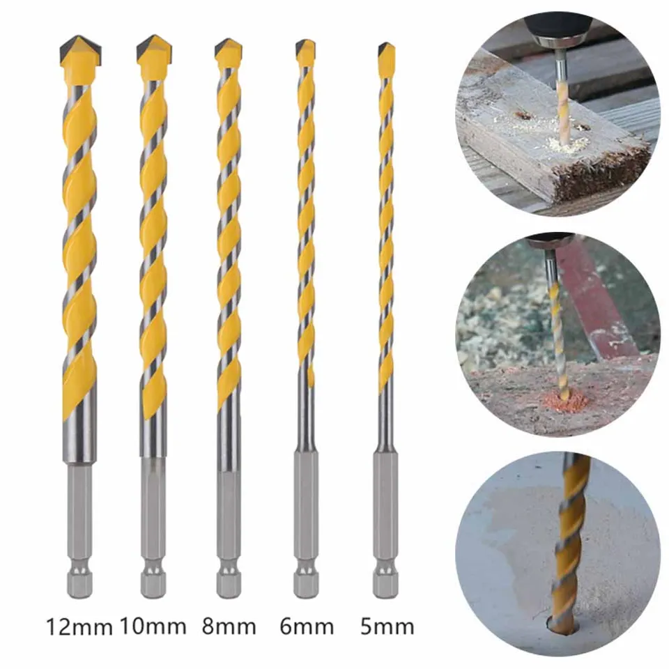 1pc rozšírená šesťuholníková stopka Vŕtačka Bit Hex Hex Driem 160 mm vŕtačkový vŕtačkový vŕtačok pre murársky betónový betónový kamenný elektrický nástroj
