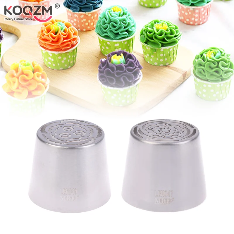 1pc ruské potrubné tipy krémové dýzy pre tortu Tool Tool Bakery Doplnky kvetinové potrubné pečivo vrecko na zdobenie náradia DIY pečivo