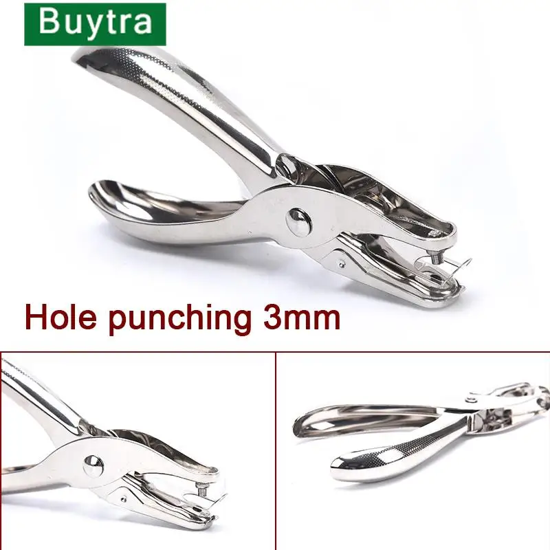 1PC School Office Metal Metal s jedným otvorom Puncher Patcher Punch pre scrapbooking Border Scrapbooking 3 mm