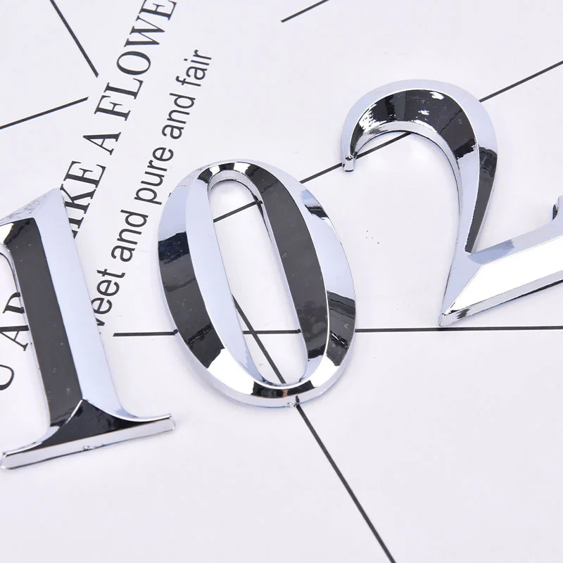1PC Self Adhesive Dvere Number Sign House Číslo číslice Apartment Apartment Hotel Office Sticker