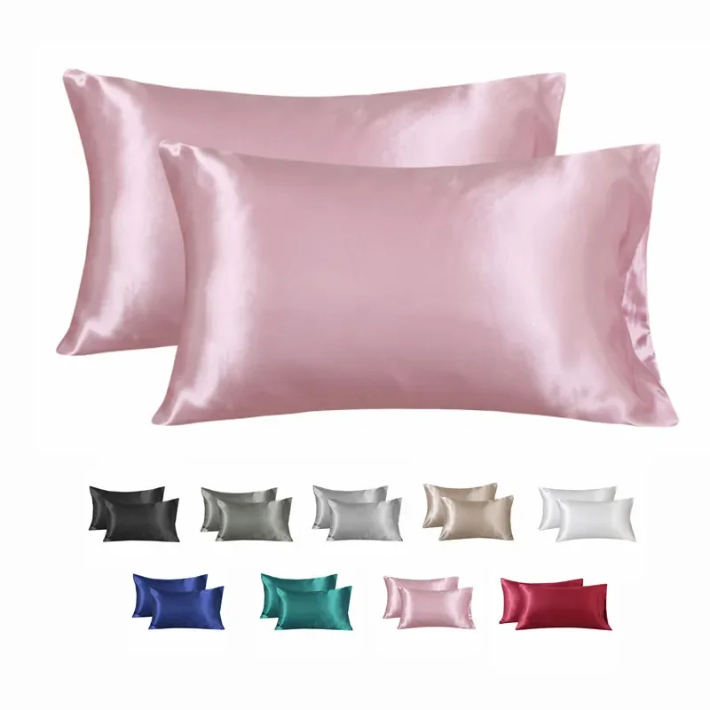 1pc simulácia vankúša simulácia hodvábokovník Satin Satin zips vankúš Kaderné kaderníctvo vankúš Pohodlný domáci dekorácia vankúš