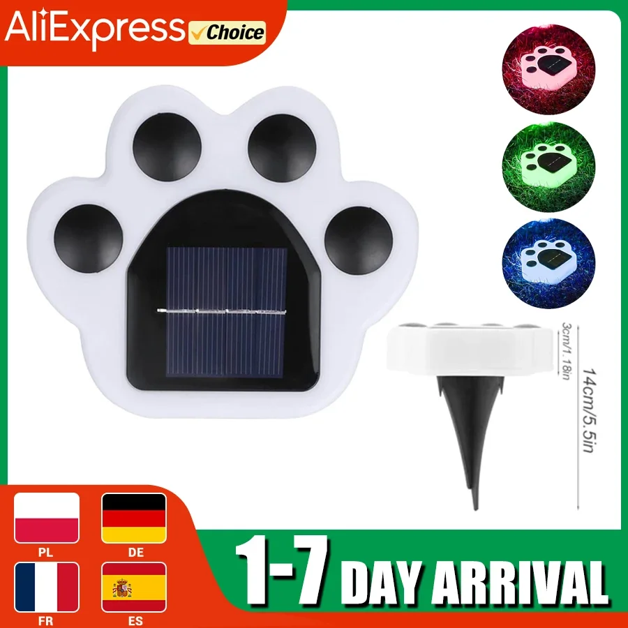1PC Solar Cat Claw Puchané svetlo vonkajšie vodotesné vonkajšie nádvorie Záhradné usporiadanie Villa Small Yard Decotion Lawn Light