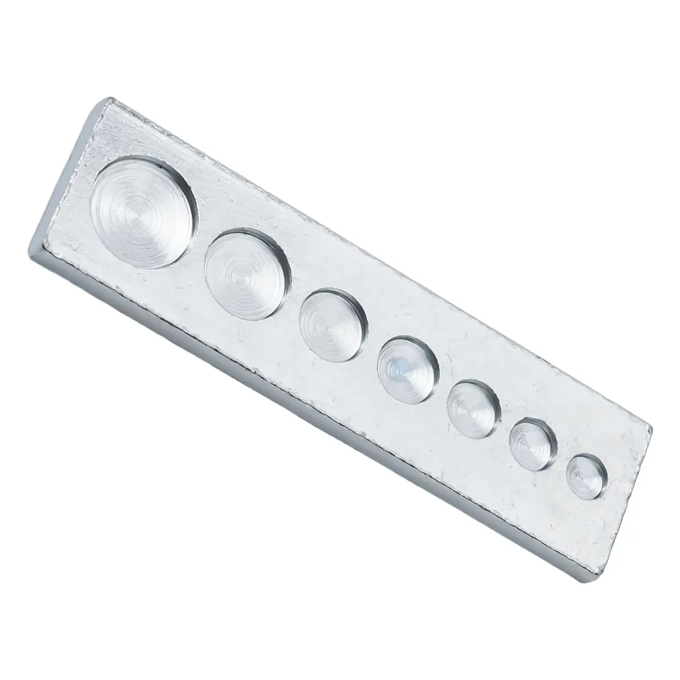 1pc spodná doska otvor Punch Snap Snap Loves kožené remeselné náradie Rivet Setter Base 6/7/8/19/10/11/15 mm uhlíková oceľ pre kožené remeslá