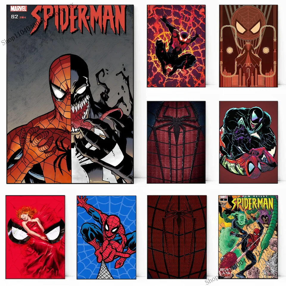 1pc superhrdina Marvel Spiderman plagát papier