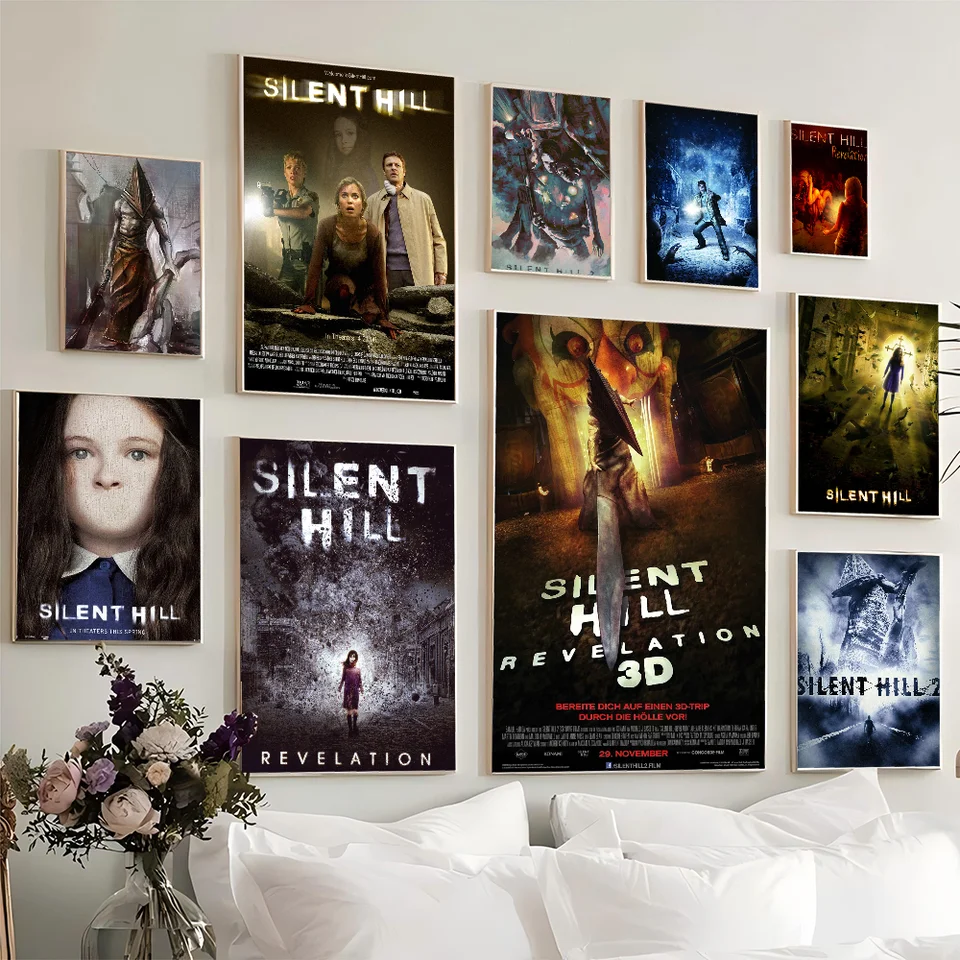1pc thriller tiché kopanie plagát Movie lepivé plagáty retro kraft papierové nálepka DIY Izba Bar kaviareň estetické umenie nástenné maľovanie