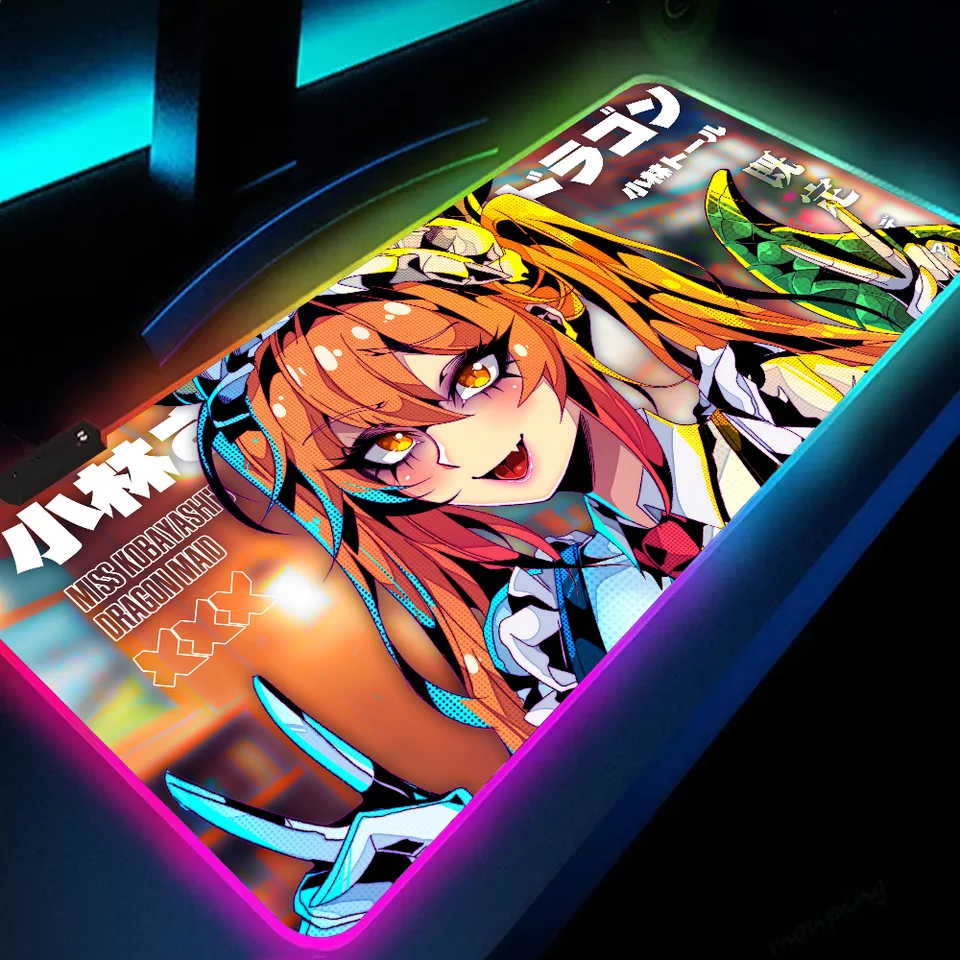 1PC Tohru - Dragon Maid Mat XXL RGB Gaming Mouse podložky