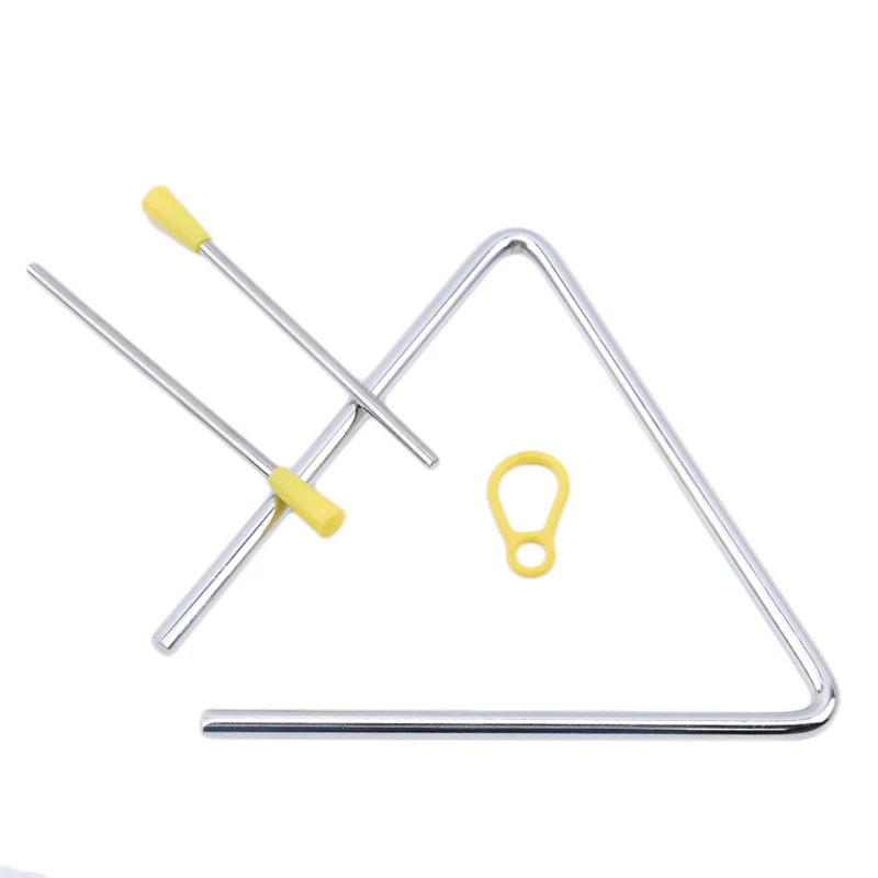 1PC Triangle Orff Musical Instruments Band Percusion Educational Musical Triaangolo pre deti 4/6 palca