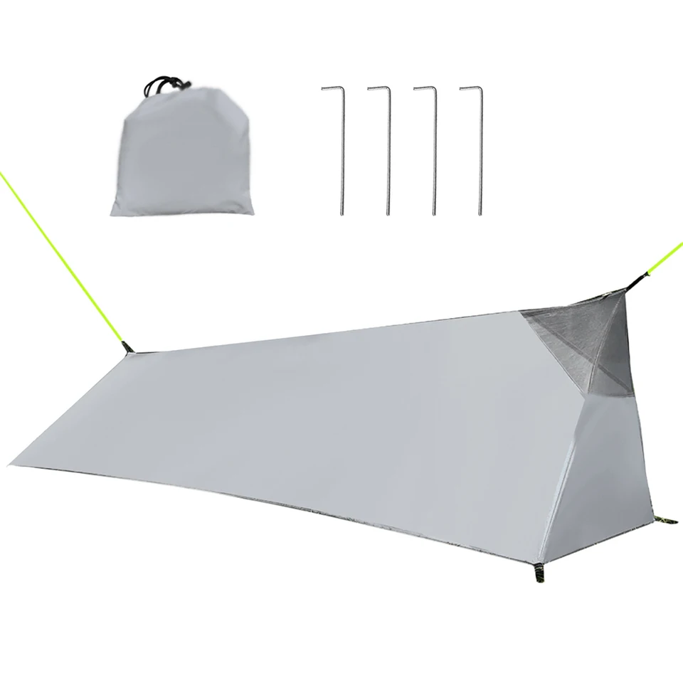 1pc ultralight kemping stan PU3000 nepremokavý vonkajší letný letný človek s jednou osobou vnútorné otvory siete s kolíkom lana vrecka