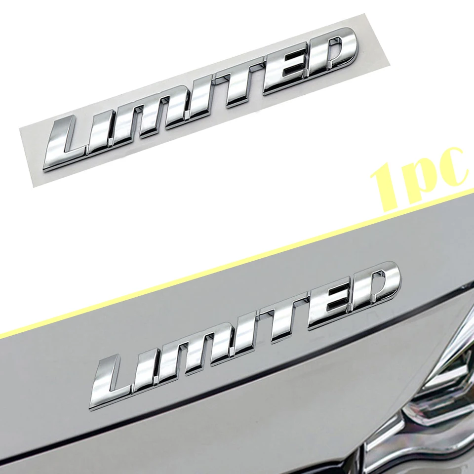 1PC Universal Car Limited Edition Emblem Empl Body Decoration Sticker 3D Auto Trunk Sticker Sticker ABS Automatické exteriérové ​​doplnky