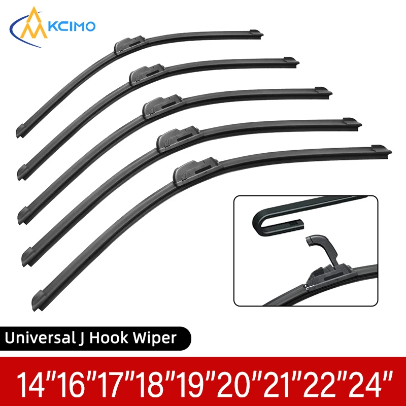 1PC Universal J-Hook U-Type Wiper Blade Boness Wiper Ticho odolné autá Wiper Wiper Blade 14 