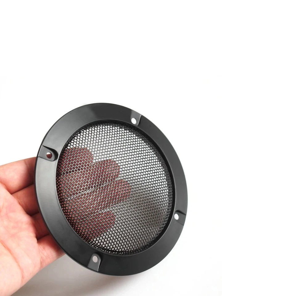 1PC Universal oceľový reproduktor Audio Grill Cover Car subwoofer dekoratívny prsteň automatické sieťové basové basové basové brezy elektroniky