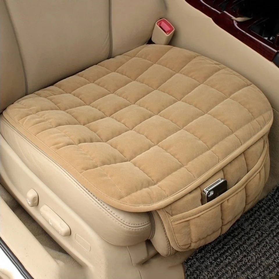 1PC Univerzálne autosedačky zimné teplé sedadlo vankúše Anti-Slip Univerzálne predné stoličky Priedušné podložky pre chránič autosedačiek