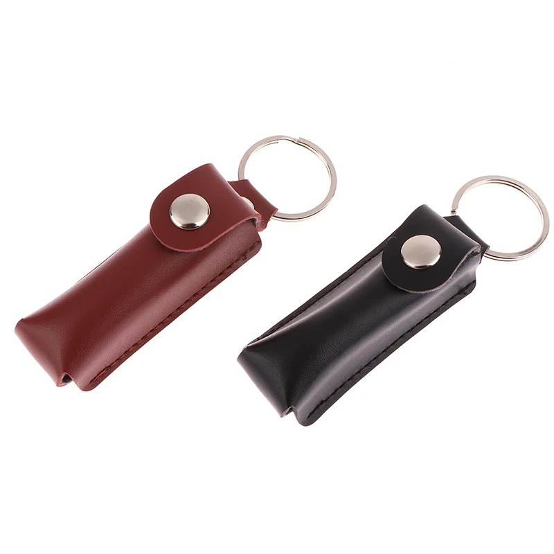 1pc USB puzdro Ochranná taška Prenosný vreckový kožený prsteň pre USB Flash Drive