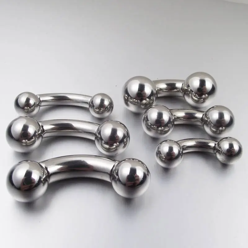 1pc veľká veľkosť rovná činka prstene Zakrivená banán z nehrdzavejúcej ocele Penis tragus uší piercing pa bradavka Bar Body Piercing šperky