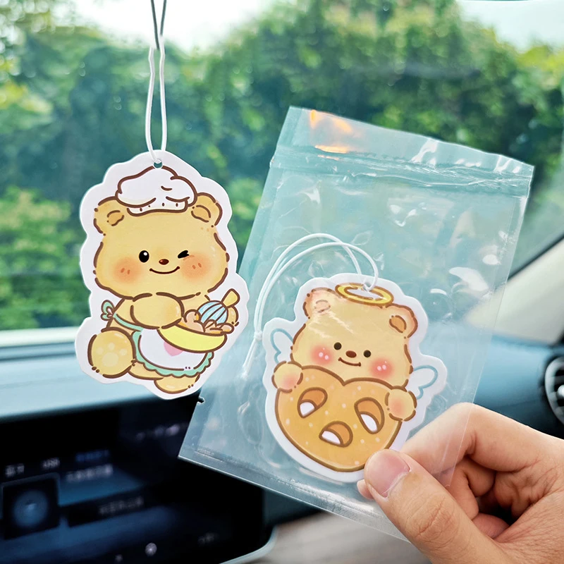 1pc vozidlo interiérové ​​doplnky automatické osvieženie vzduchu Little Bear Parfum Parfum Dlhodobý aromaterapeuta