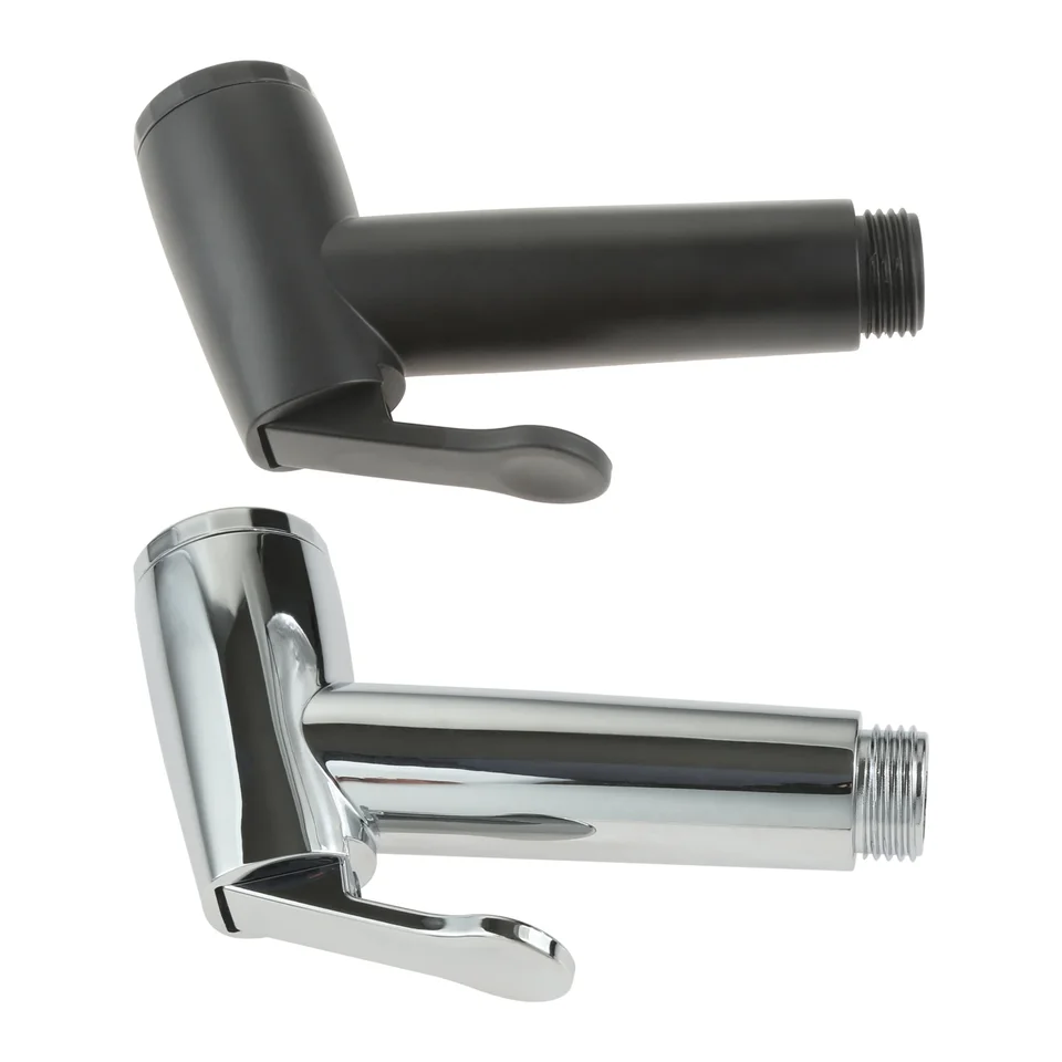 1pc vreckový bident faucet toaletný sprej na sprejovú pištoľ hlavu kúpeľňu na umývanie tlakovej sprchy Voda Sprafer čistenie strieborná čierna