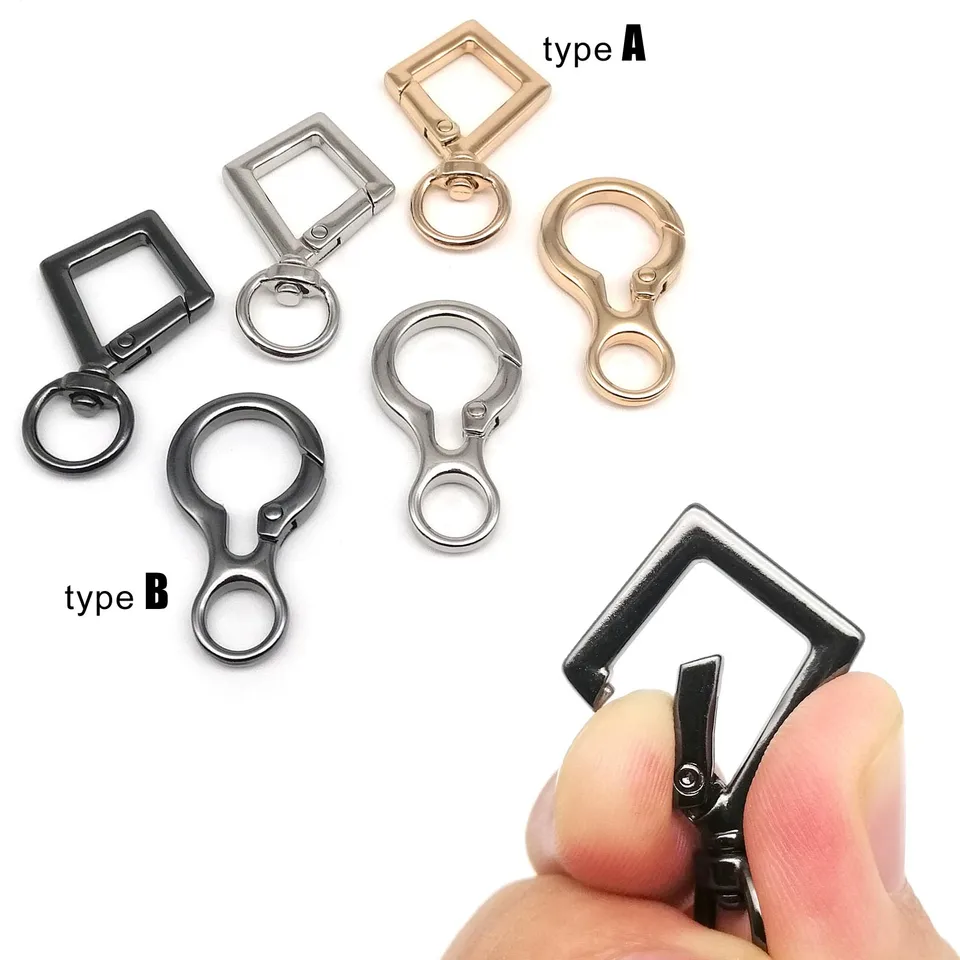 1PC Vysoko kvalitný homárska kožená taška na kabelku Connector Connector prívesok Klávesový kľúče kľúča kľúča klipový reťazec spúšťací spúšťač hák