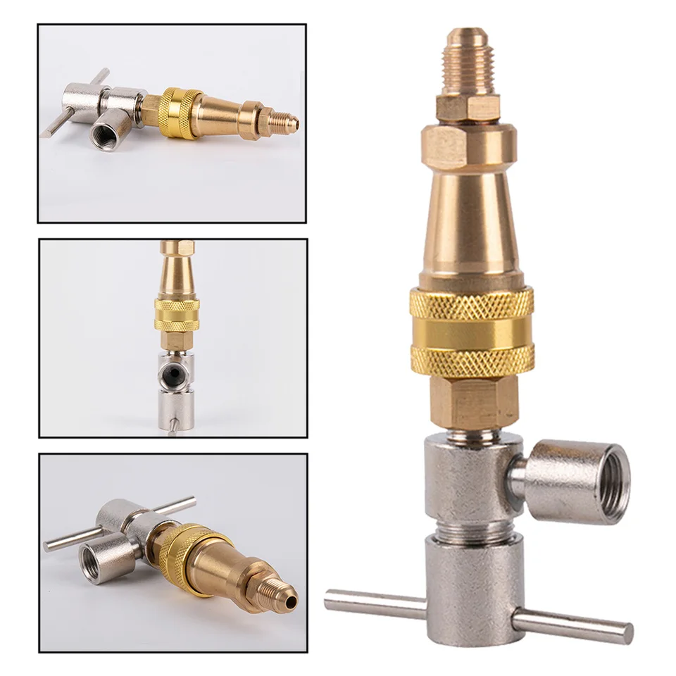1pc vysokotlaková podložka 1/4 palca Chladnička rýchleho konektora Unclogging Tools Brass Washer Quick Connect